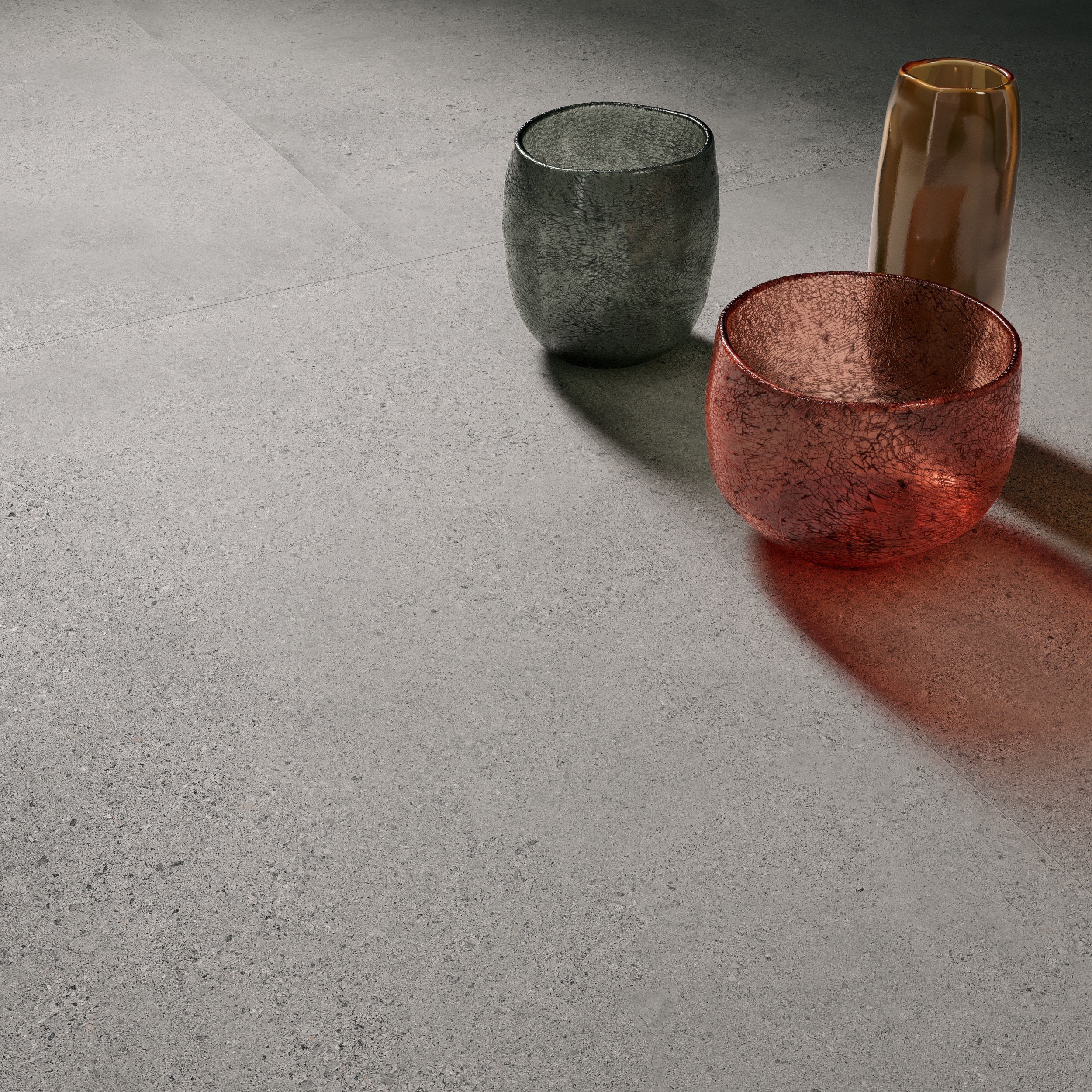 Fliese Zementoptik mit Terrazzo Logico Grey Sant Agostino grau