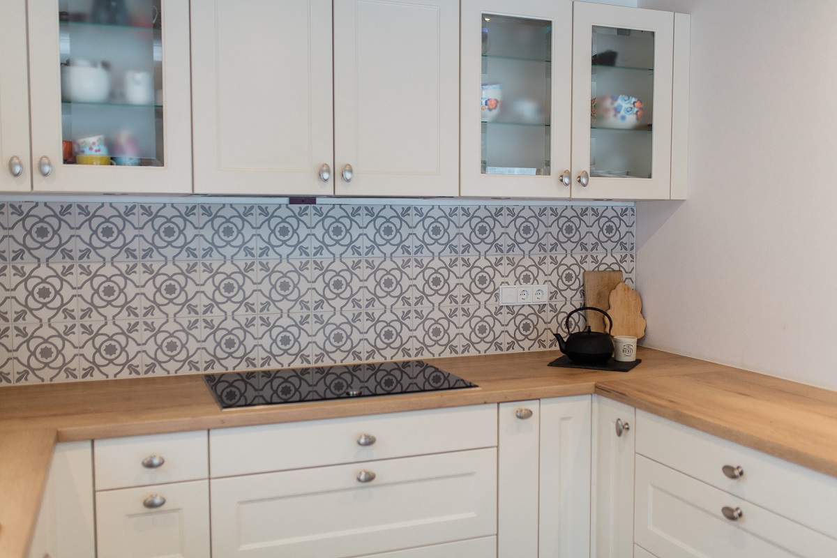 Fliese Patchwork Dekor Zementoptik grau Contrasti Tappeto 2 Ragno by Marazzi