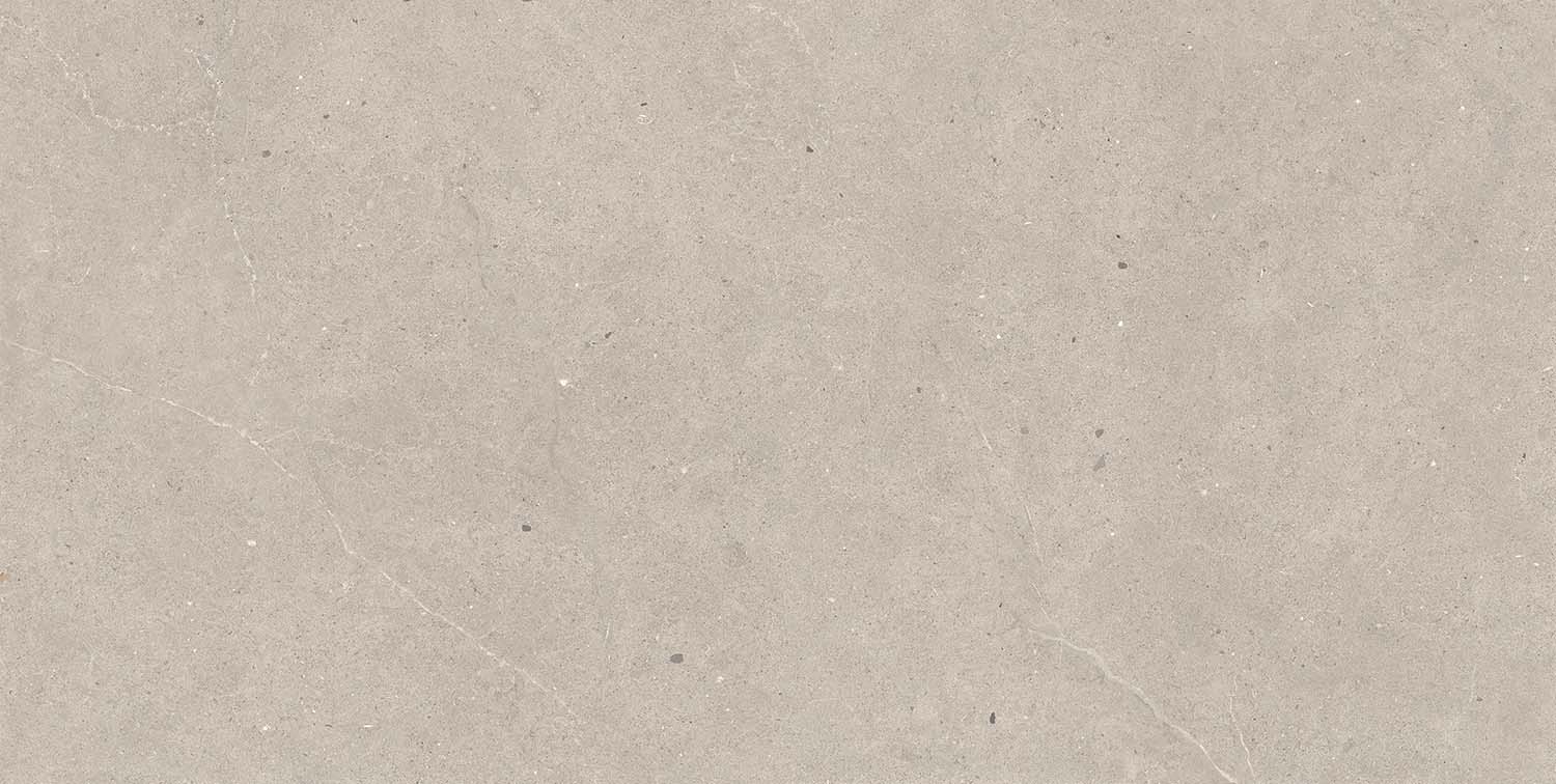 Fliese Kalkstein-Optik braun matt "Serenna Mud" Feinsteinzeug rektifiziert