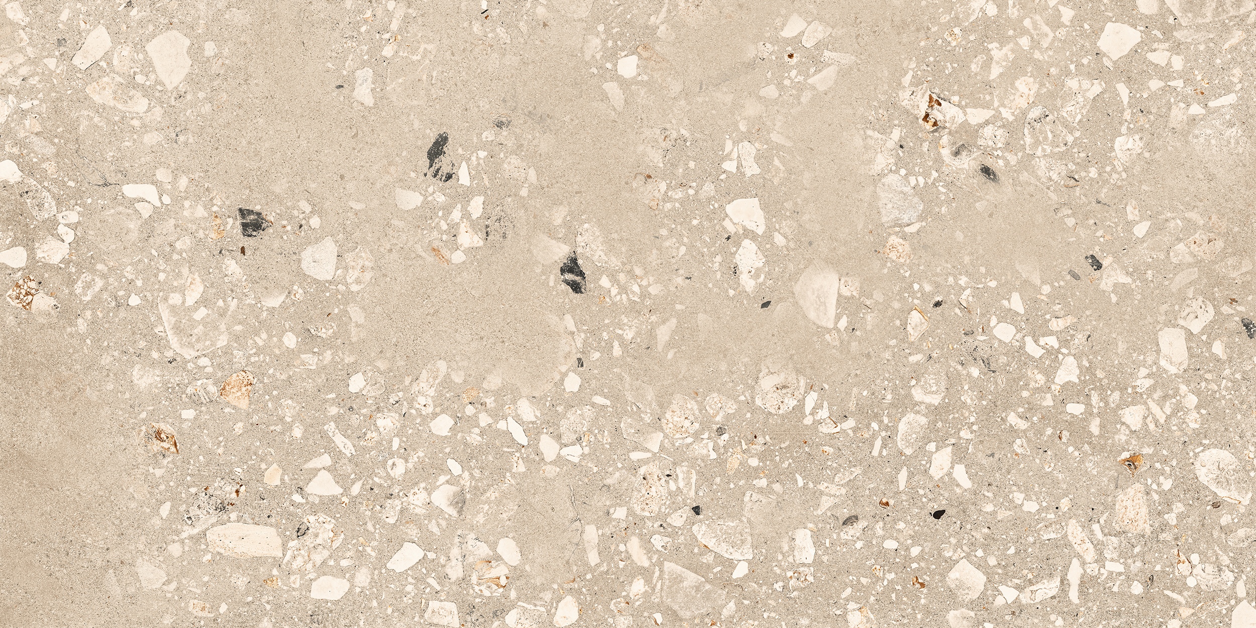 60x120 cm Fliese Terrazzo-Optik Logico Cosmo Sand Sant Agostino beige