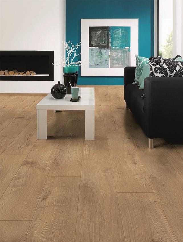 Laminat Greenwood warme Eiche Holzoptik Laminatboden braun