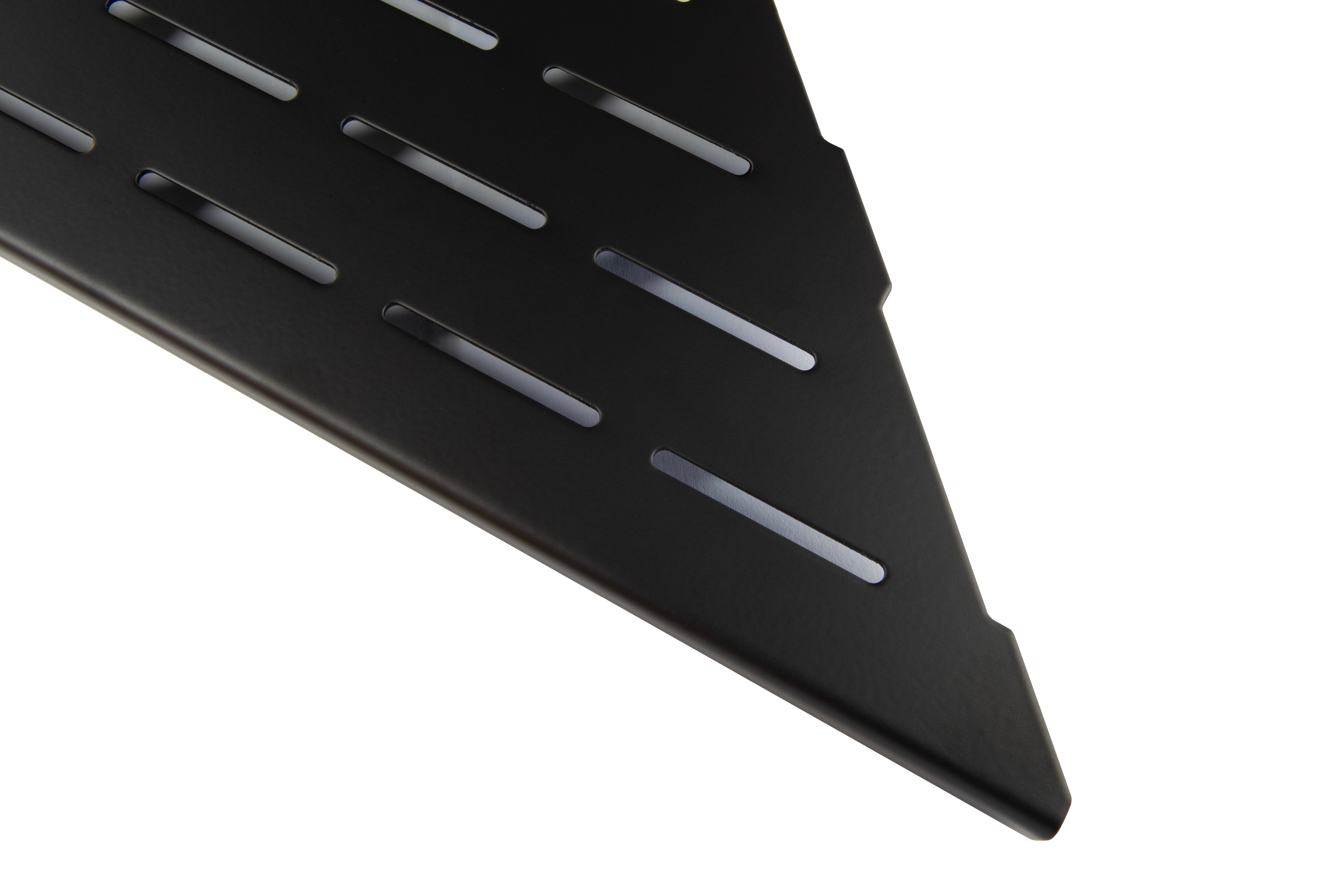 Fliesenprofi Duschablage Dreieck Edelstahl schwarz Eckregal für Fliesen & Fugen