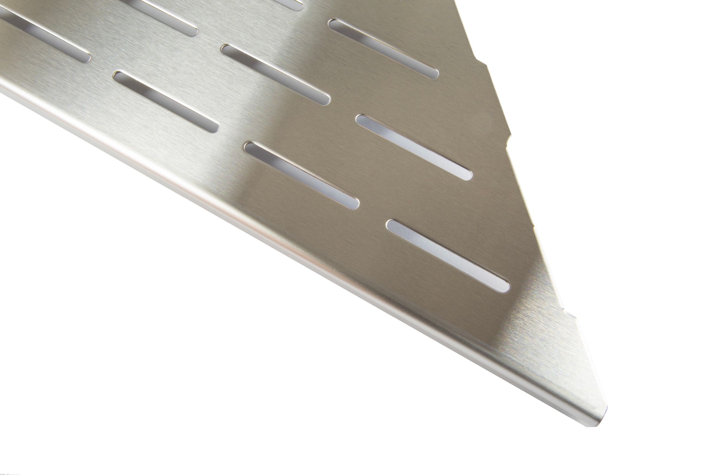 Fliesenprofi Duschablage Dreieck Edelstahl silber Eckregal für Fliesenfugen