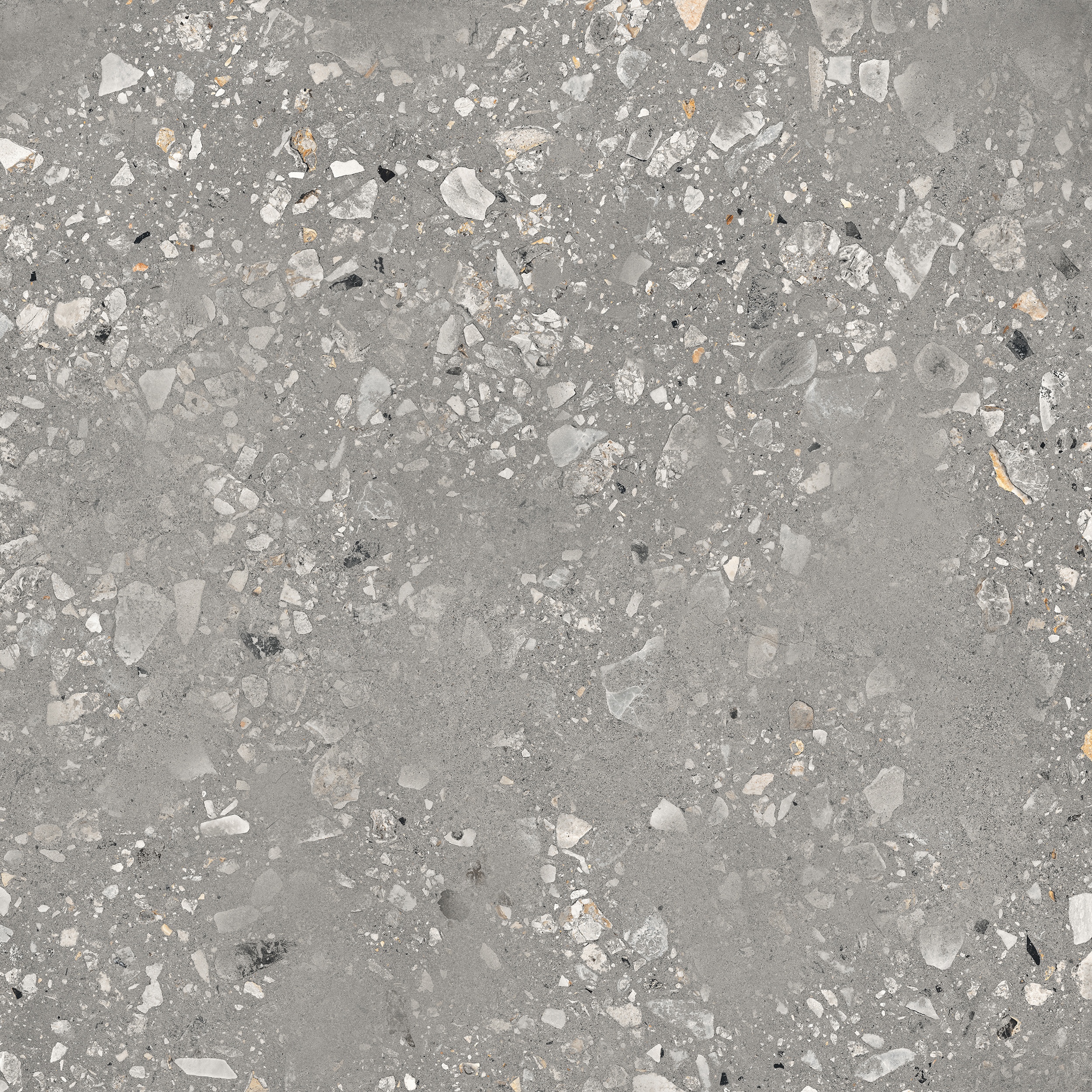 120x120 cm Fliese Terrazzo-Optik Logico Cosmo Grey Sant Agostino grau