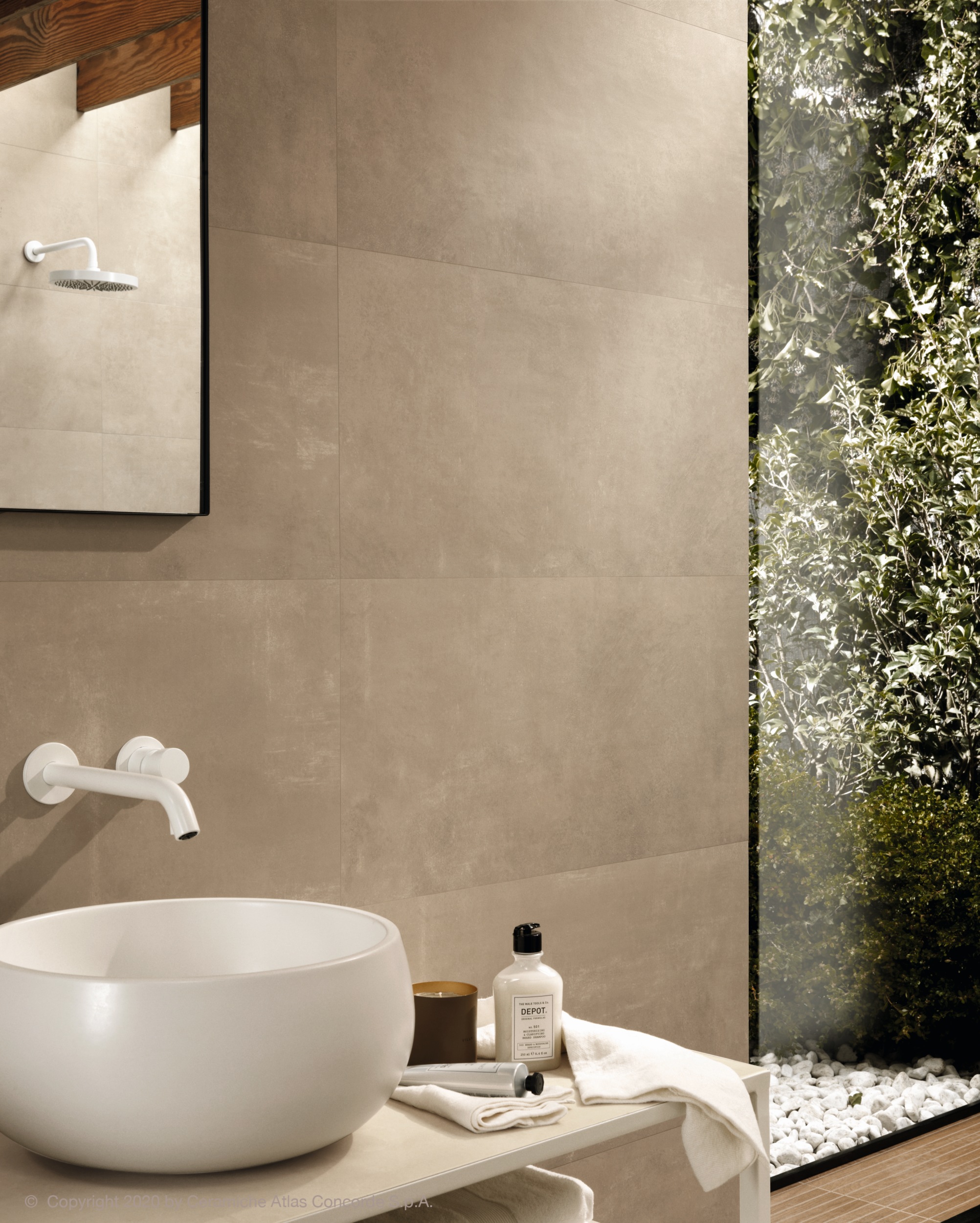 Atlas Concorde Boost Pro Clay braun im Badezimmer