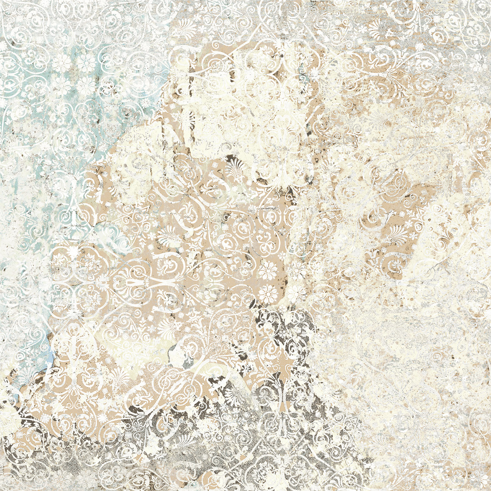 Fliese Ornamente Vintage Teppichoptik beige Carpet Sand natural