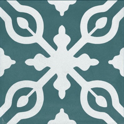 Fliese Patchwork Dekor Zementoptik blau Contrasti Ottanio Decoro Mix Ragno by Marazzi