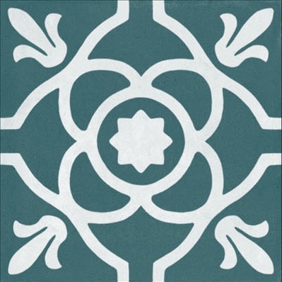 Fliese Patchwork Dekor Zementoptik blau Contrasti Ottanio Decoro Mix Ragno by Marazzi