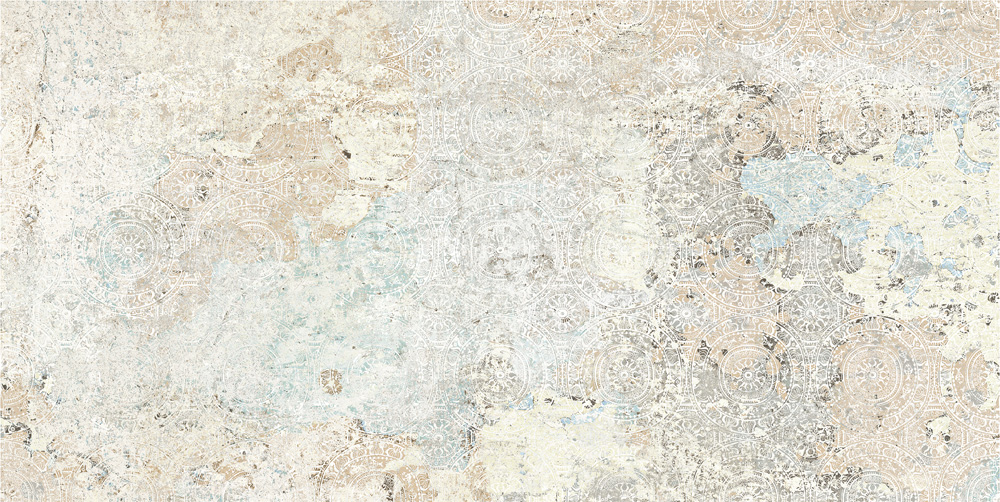 Fliese Ornamente Vintage Teppichoptik beige Carpet Sand natural