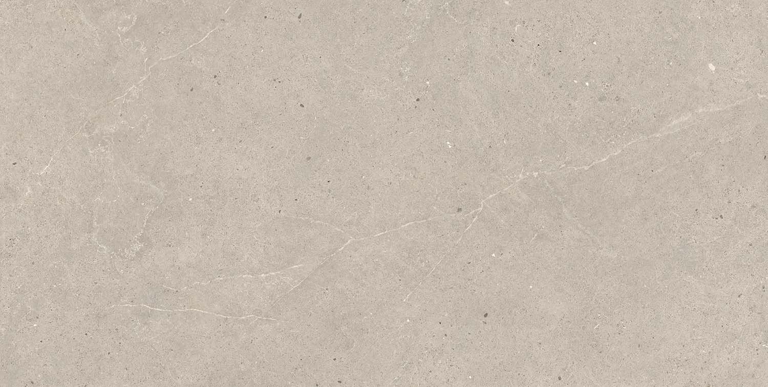 Fliese Kalkstein-Optik braun matt "Serenna Mud" Feinsteinzeug rektifiziert