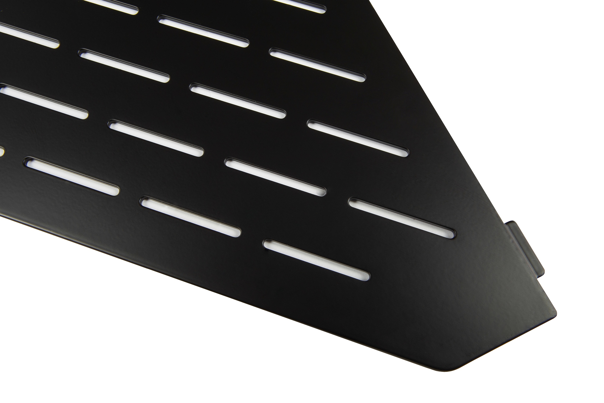 FliesenProfi Duschablage Edelstahl Diamant schwarz Eckregal für Dusche & Bad