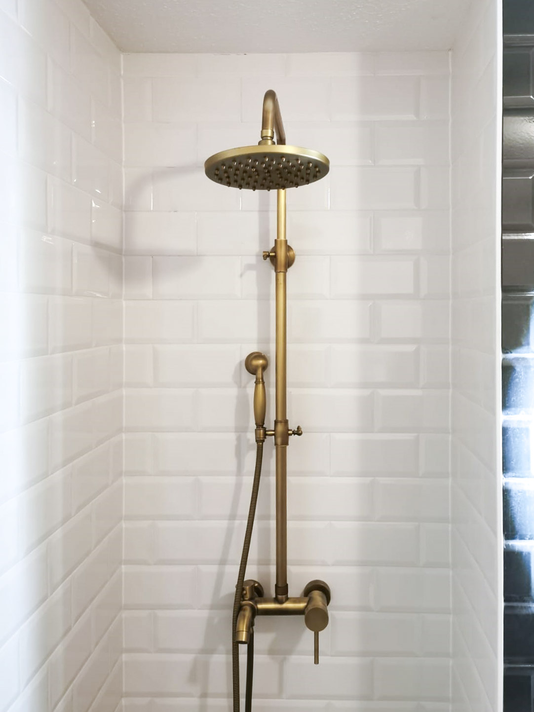 Kundenfoto Metrofliese Craquele Snow 82918 + Fog 82917 + Oxidart Iron 83640 3