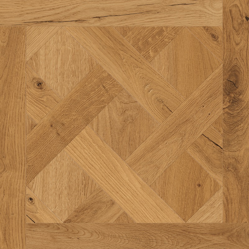 Fliese Holzoptik Dekor 60x60 cm warme Eiche "I Roveri Rovere Intenso Cassettone"