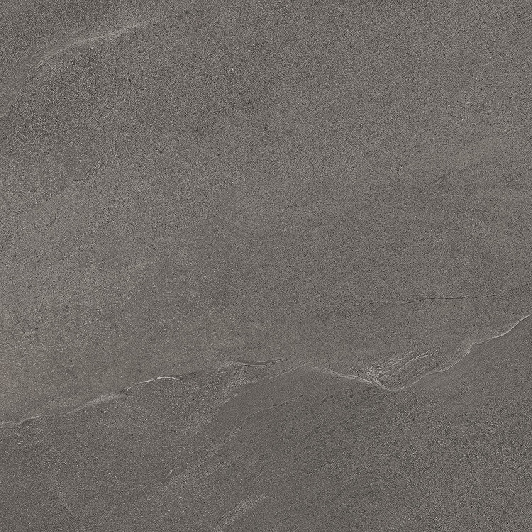 Fliese Sandstein-Optik grau 100 x 100 cm "Eddystone Gris" Feinsteinzeug rektifiziert