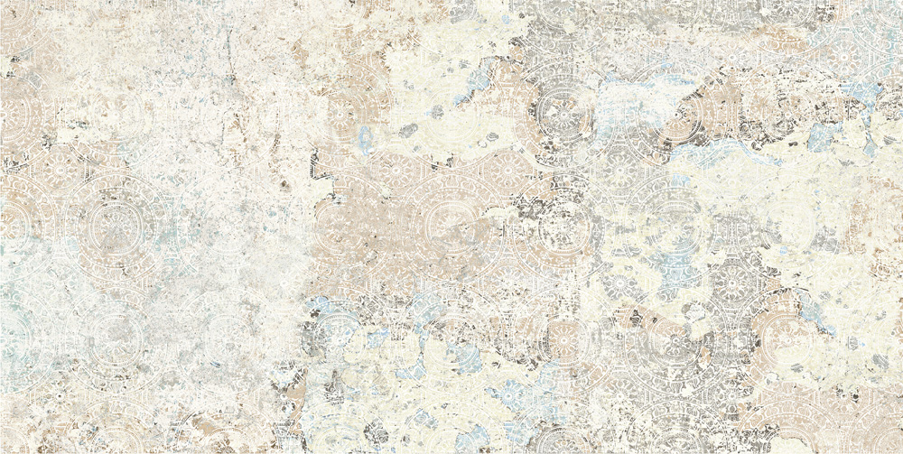 Fliese Ornamente Vintage Teppichoptik beige Carpet Sand natural