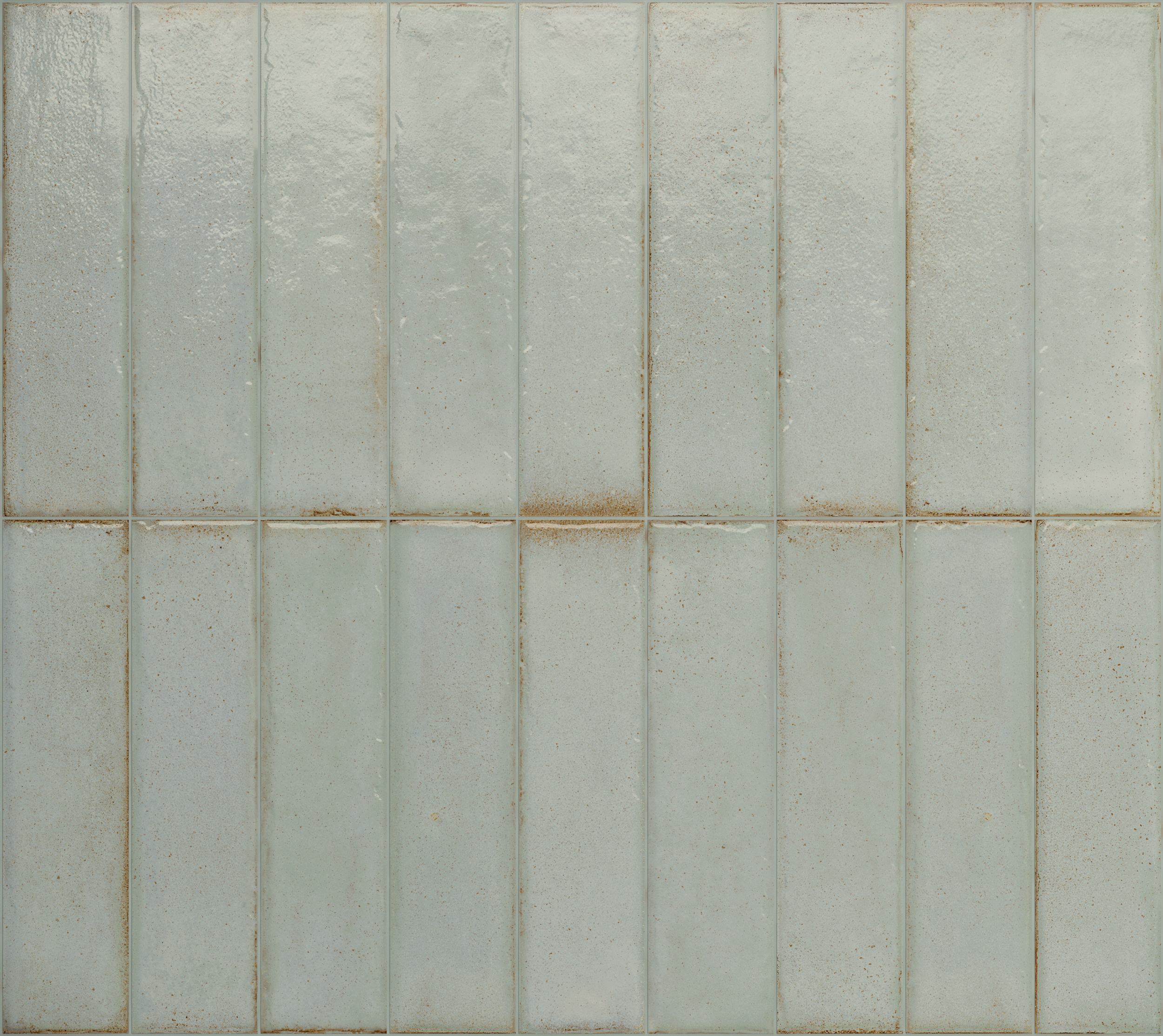 Fliese unregelmäßige Oberfläche 5x20 cm "Tetris Breeze" mint hellgrün glänzend