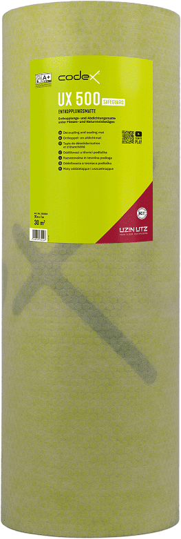 codex UX 500 SafeGuard® | Entkopplungsmatte & Abdichtbahn | Dusche & Bad | Fliesen & Naturstein | für Fußbodenheizung geeignet