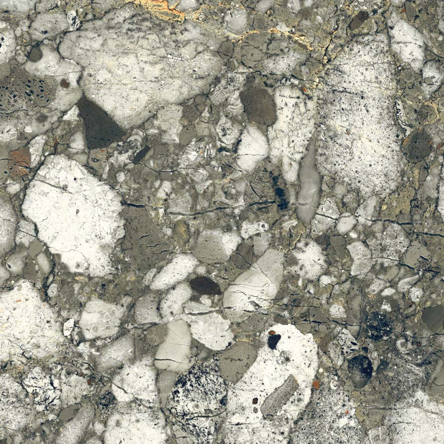 Fliese Terrazzo-Steinoptik grün matt 60x60 cm "Veni Emerald" rektifiziert