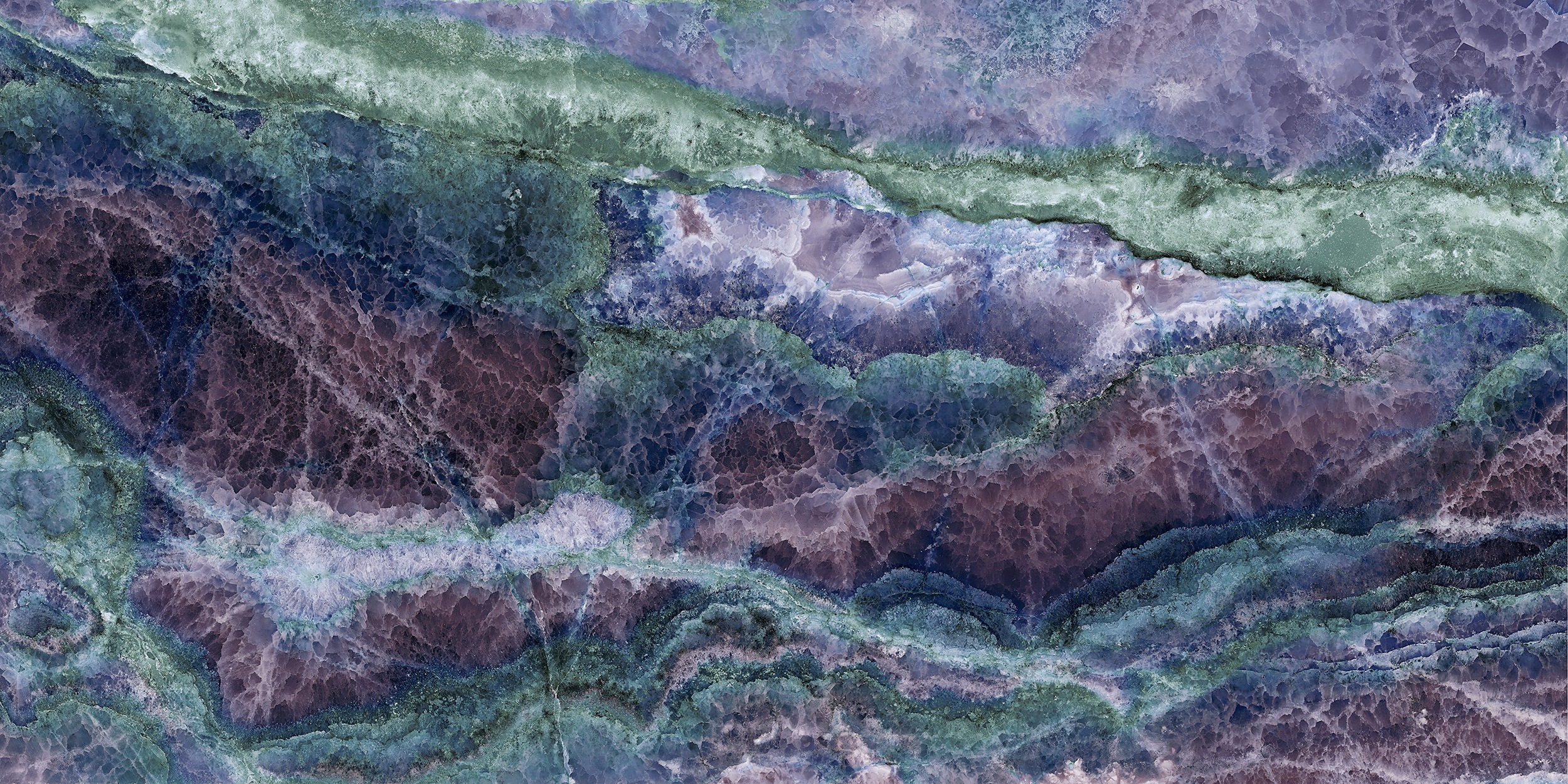 XXL Fliese Marmoroptik Star Onyx Purple 120x278 cm blau lila Großformat-Fliese Sant Agostino