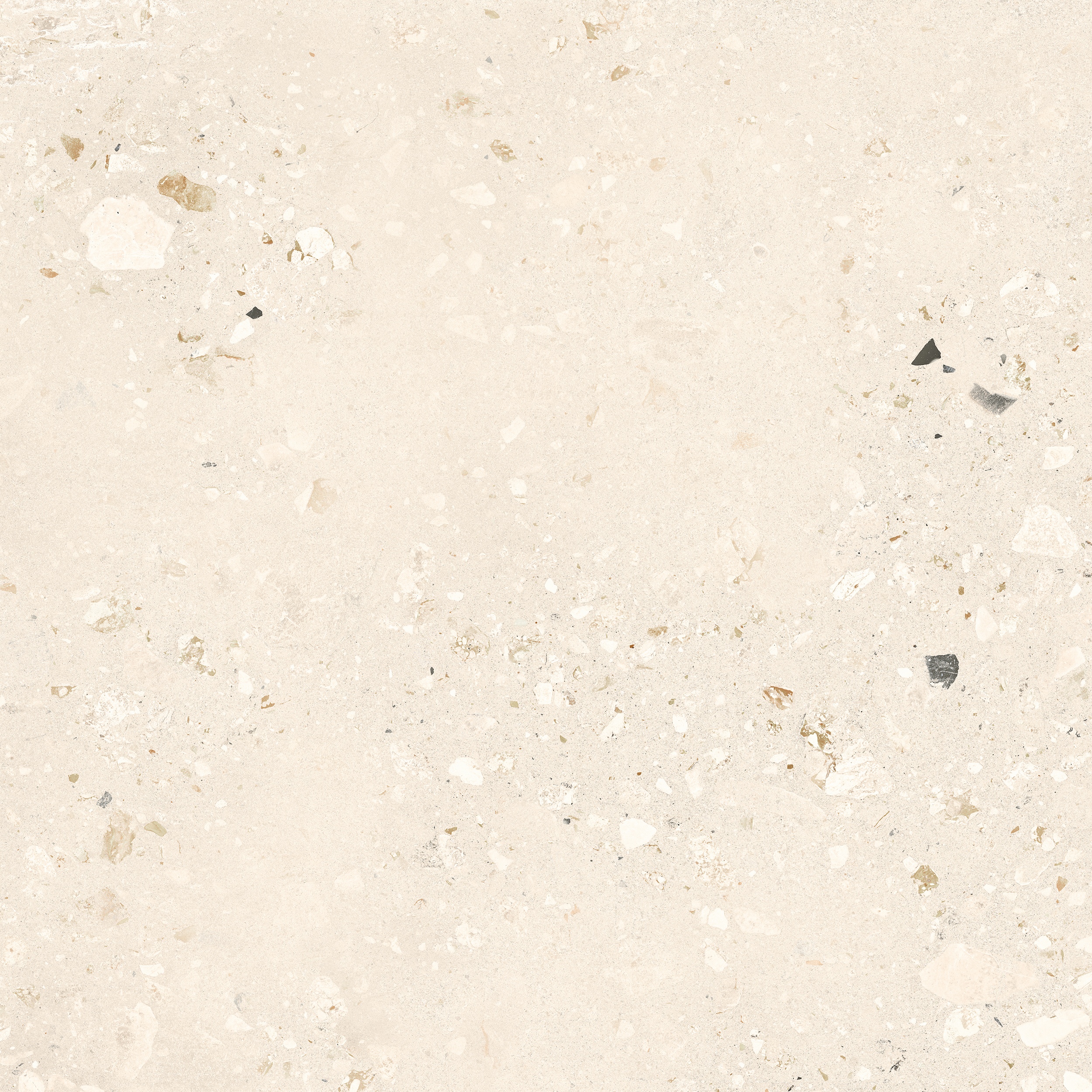90x90 cm Fliese Terrazzo-Optik Logico Cosmo Light Sant Agostino creme elfenbein