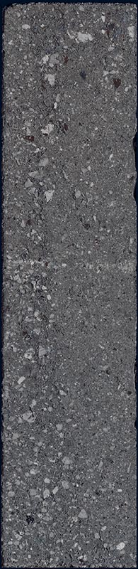 Fliese unregelmäßige Oberfläche 5x20 cm "Tetris Block Dark" dunkelgrau matt