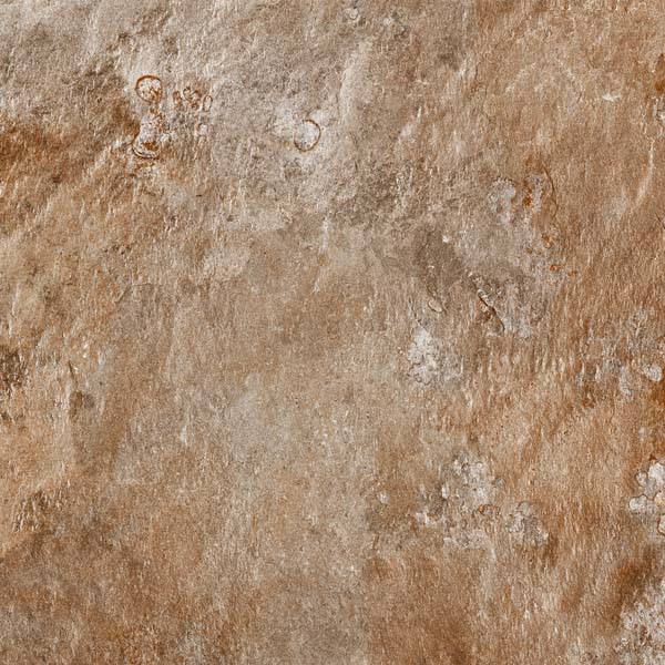 Fliese Steinoptik rustikal orange rot "Bor Oxido" rektifiziert