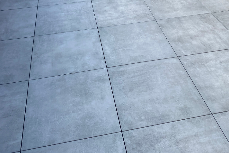 Terrassenplatte Feinsteinzeug Betonoptik grau Patch Home Ragno by Marazzi