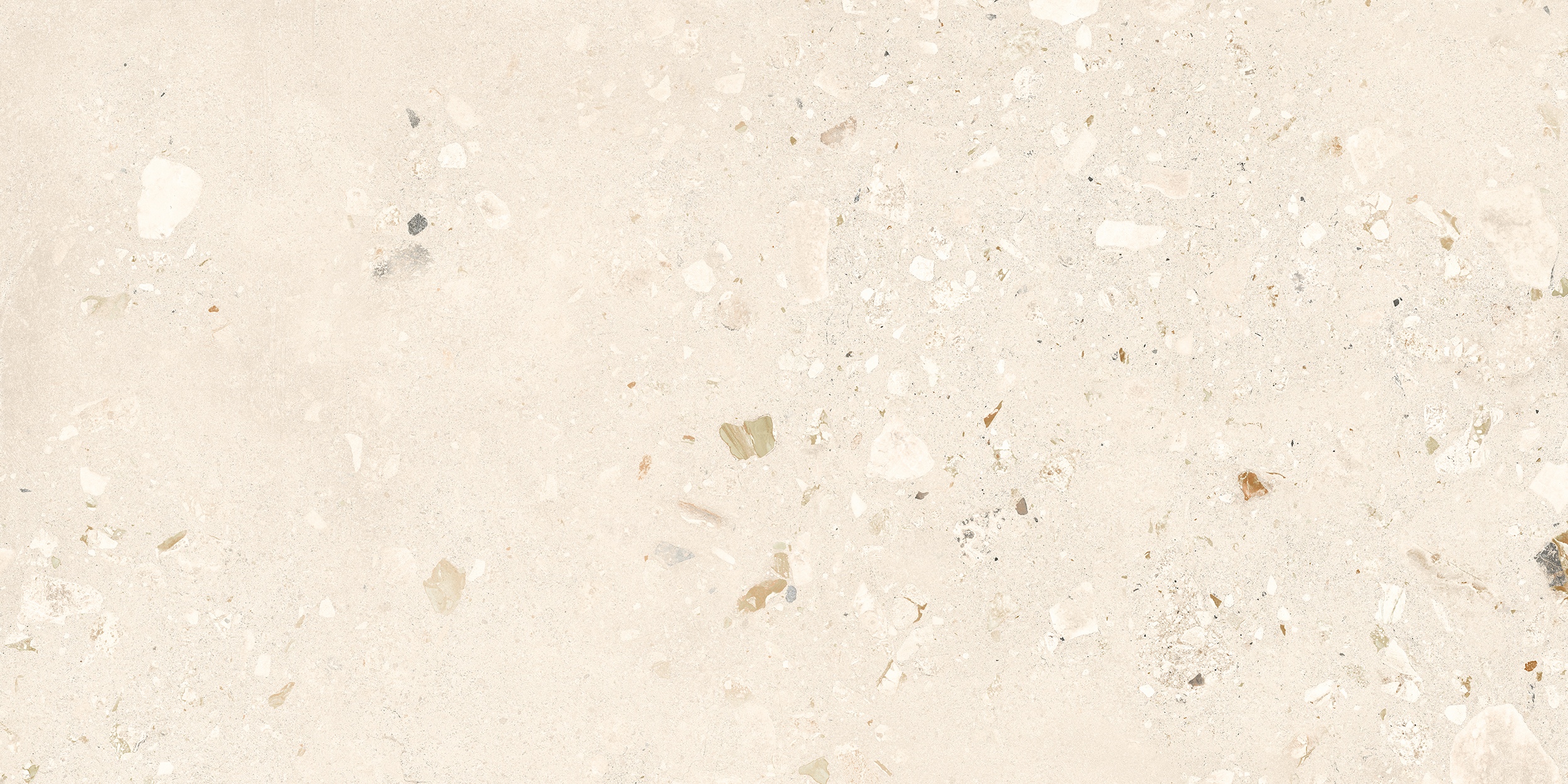 60x120 cm Fliese Terrazzo-Optik Logico Cosmo Light Sant Agostino creme elfenbein