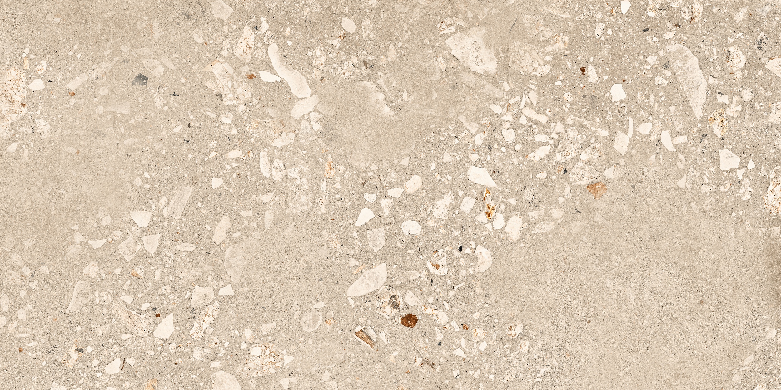 60x120 cm Fliese Terrazzo-Optik Logico Cosmo Sand Sant Agostino beige