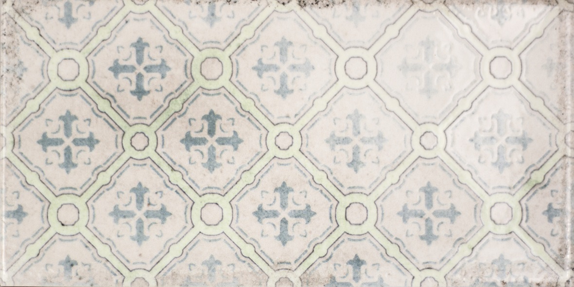 Dekorfliese Mix mediterran Retro Vintage beige glänzend Vita Natura Decor Mix Fabresa