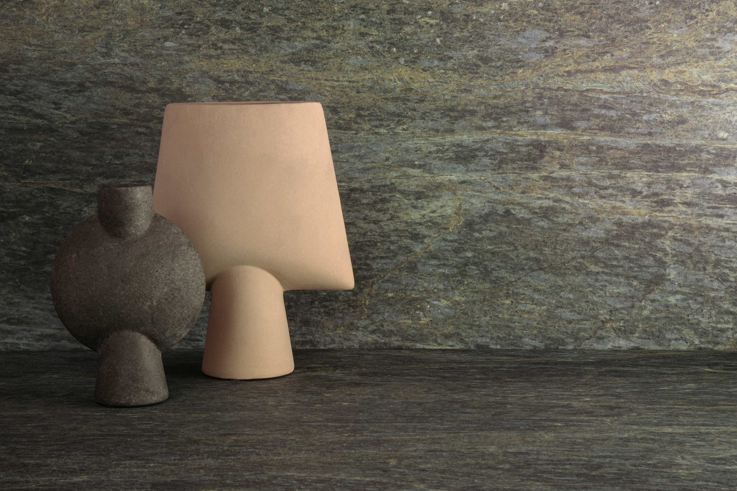 Fliese Steinoptik Unionstone 2 Serpentino Sant Agostino Natursteinoptik grün-grau