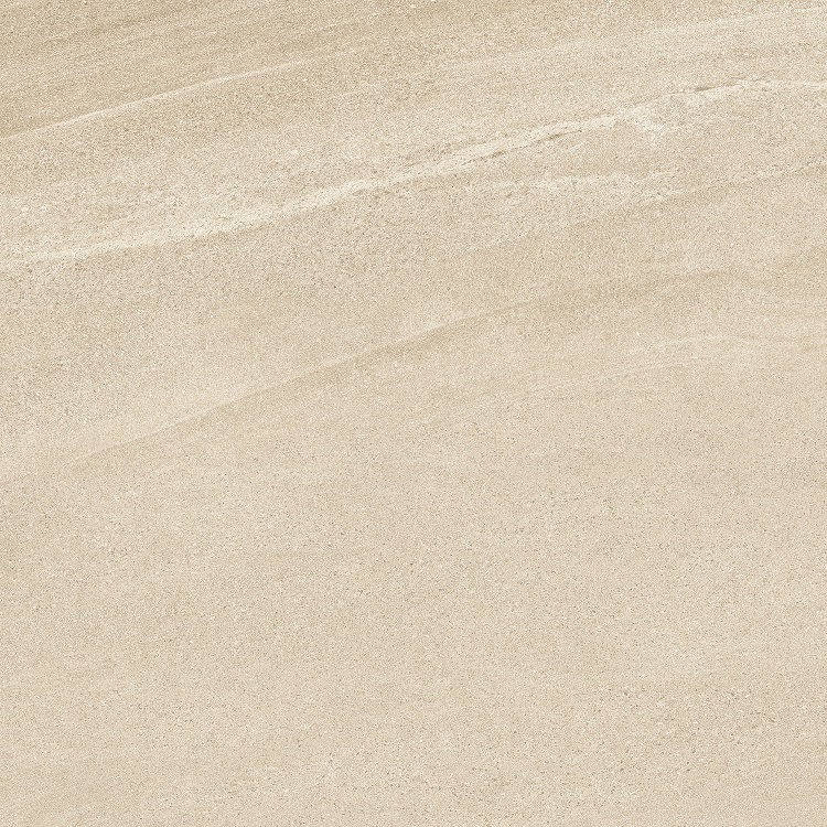 Fliese Sandstein-Optik beige 100 x 100 cm "Eddystone Arena" Feinsteinzeug rektifiziert