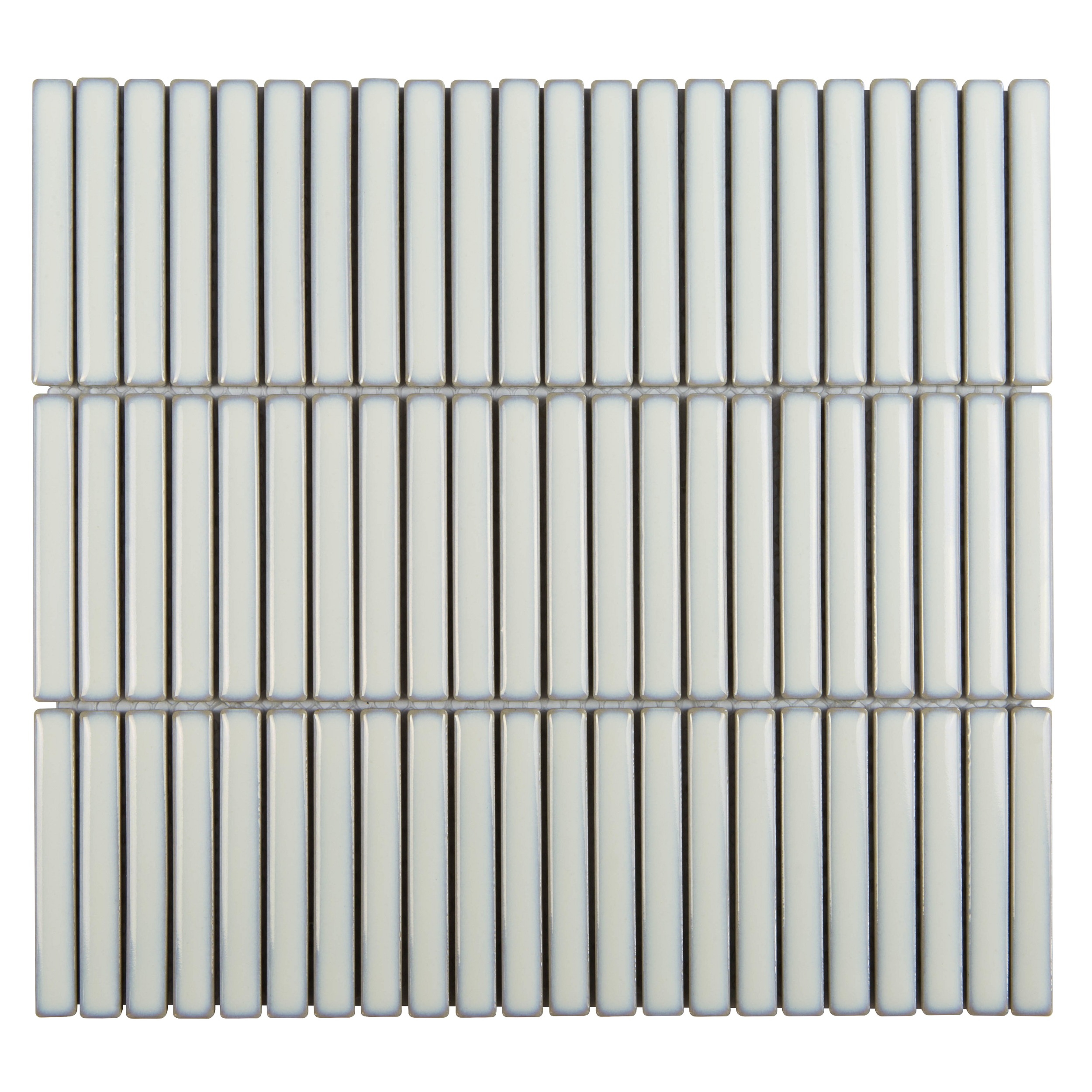 Stäbchen-Mosaik Mosaikfliesen Kitkat Kit-Kat weiß antik Vintage Retro