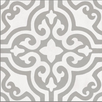 Fliese Patchwork Dekor Zementoptik grau Contrasti Grigio Decoro Mix Ragno by Marazzi