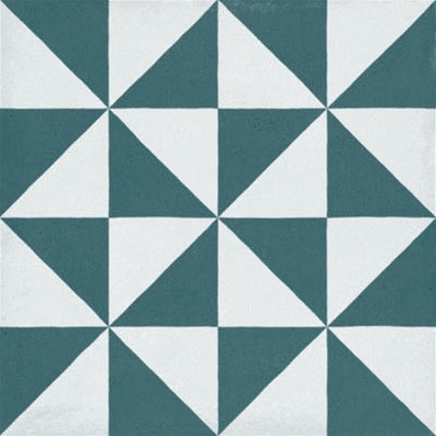 Fliese Patchwork Dekor Zementoptik blau Contrasti Ottanio Decoro Mix Ragno by Marazzi