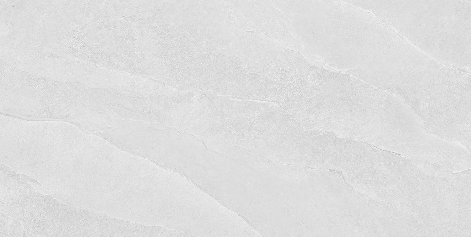 Fliese Schiefer-Steinoptik weiß "Ardesia White" rektifiziert