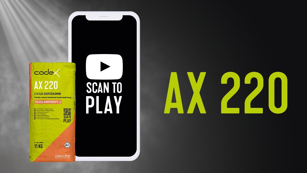 2K Dichtschlämme speziell für Außen "Codex AX 220" Dichtungsschlämme faserverstärkt & schnell trocknend 22 kg