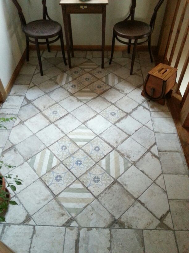 Fliese Vintage Retro weiß-grau "Havana Sugar Cane (Bianco)" CIR (Farbmischung nach Zufall)