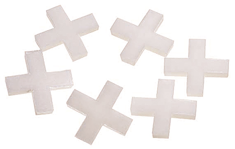 Fliesenkreuze 4mm Beutel á 200 Stück Kunststoff Hufa