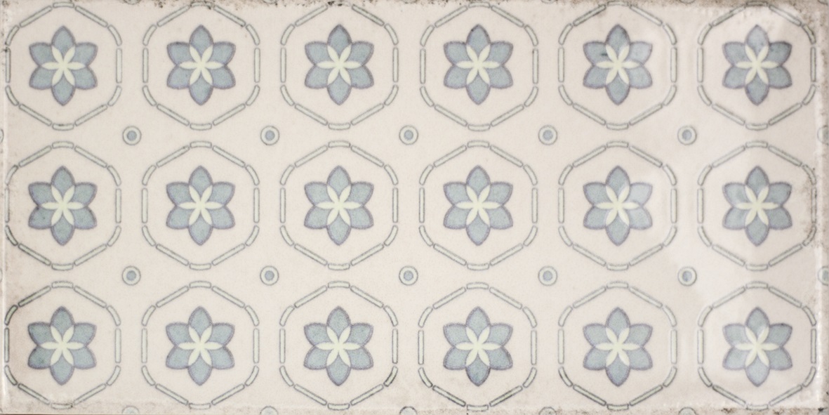 Dekorfliese Mix mediterran Retro Vintage beige glänzend Vita Natura Decor Mix Fabresa