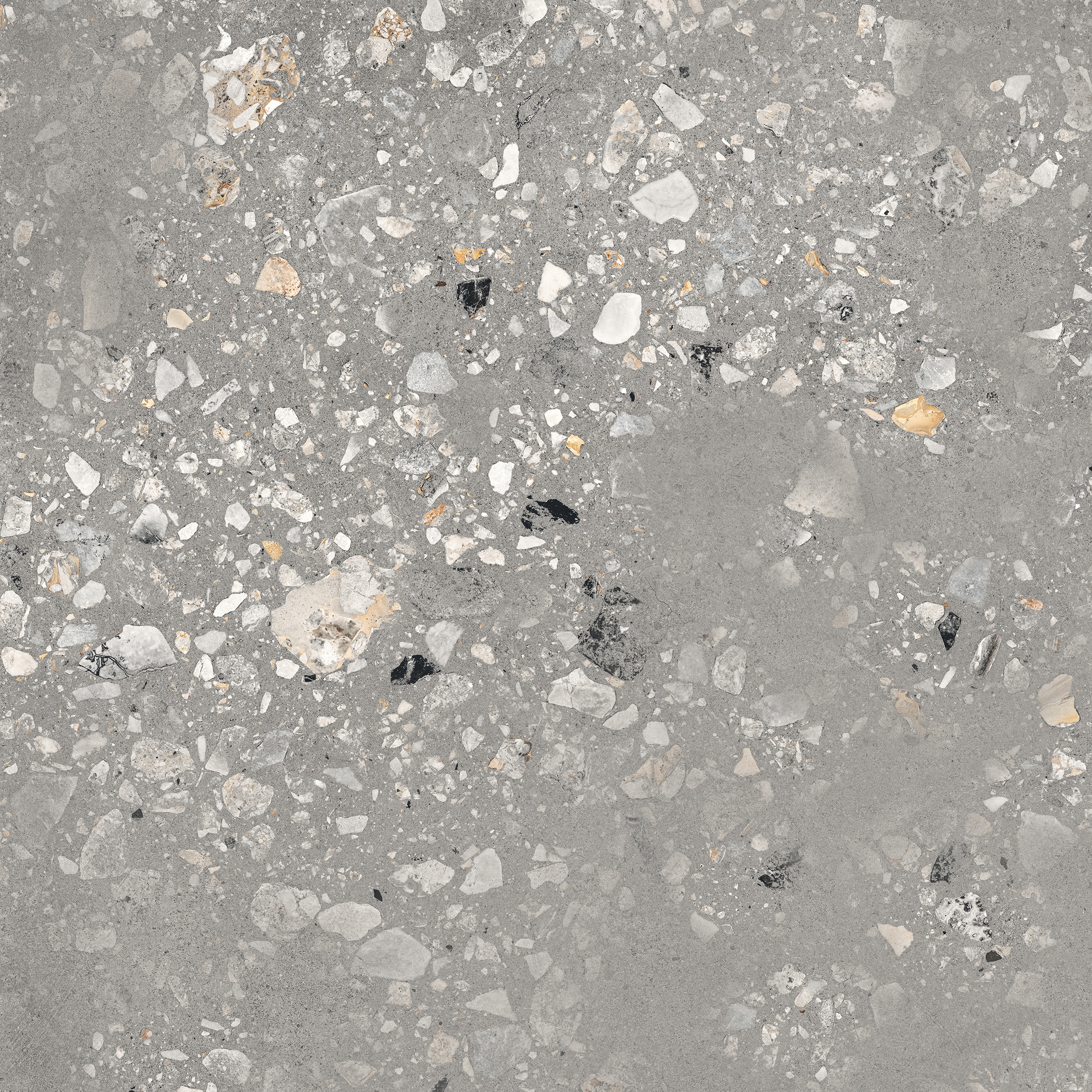 90x90 cm Fliese Terrazzo-Optik Logico Cosmo Grey Sant Agostino grau