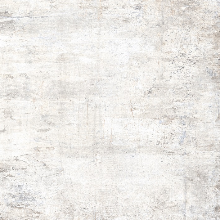 Fliese Betonoptik weiß "Murales Ice" Feinsteinzeug rektifiziert