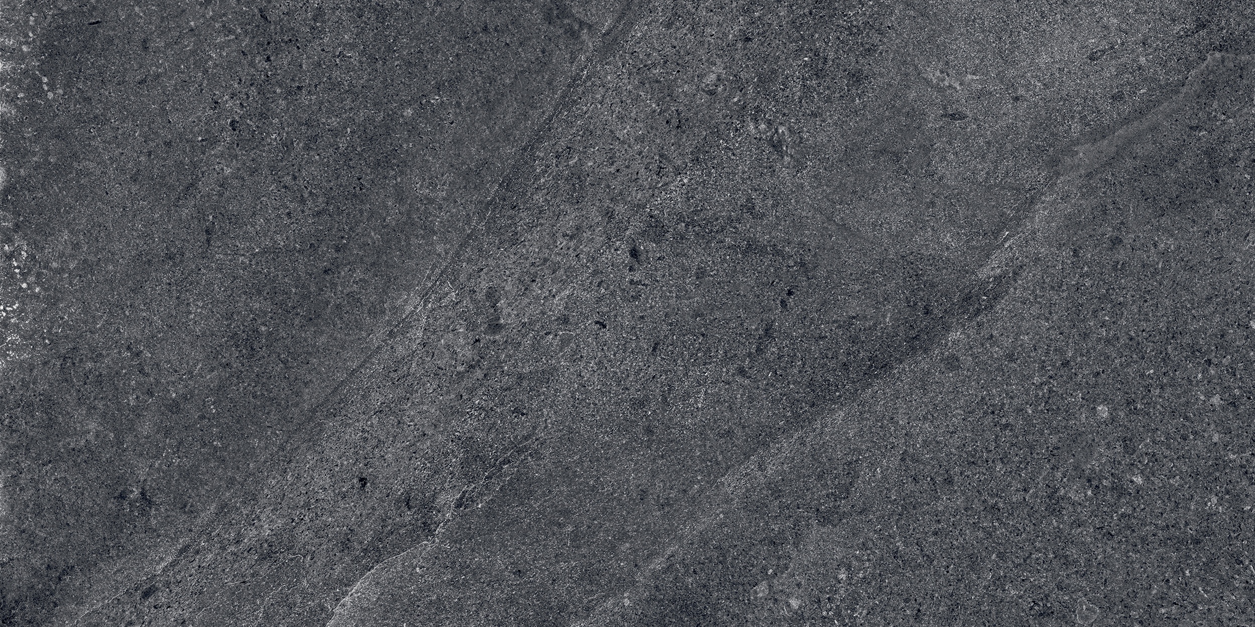 30x60 cm Fliese Natursteinoptik Sant Agostino Bergstone Black Steinoptik dunkelgrau schwarz