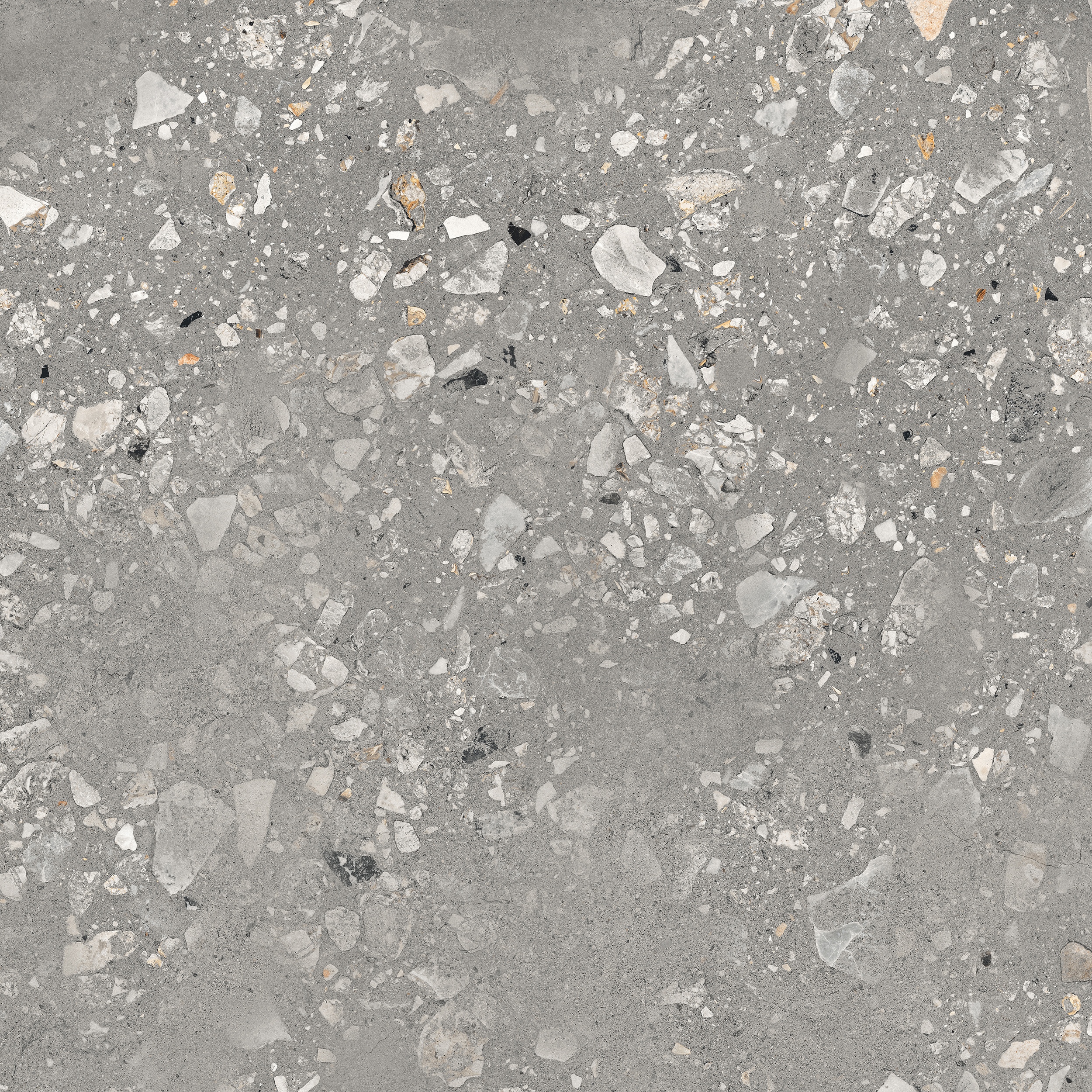 90x90 cm Fliese Terrazzo-Optik Logico Cosmo Grey Sant Agostino grau
