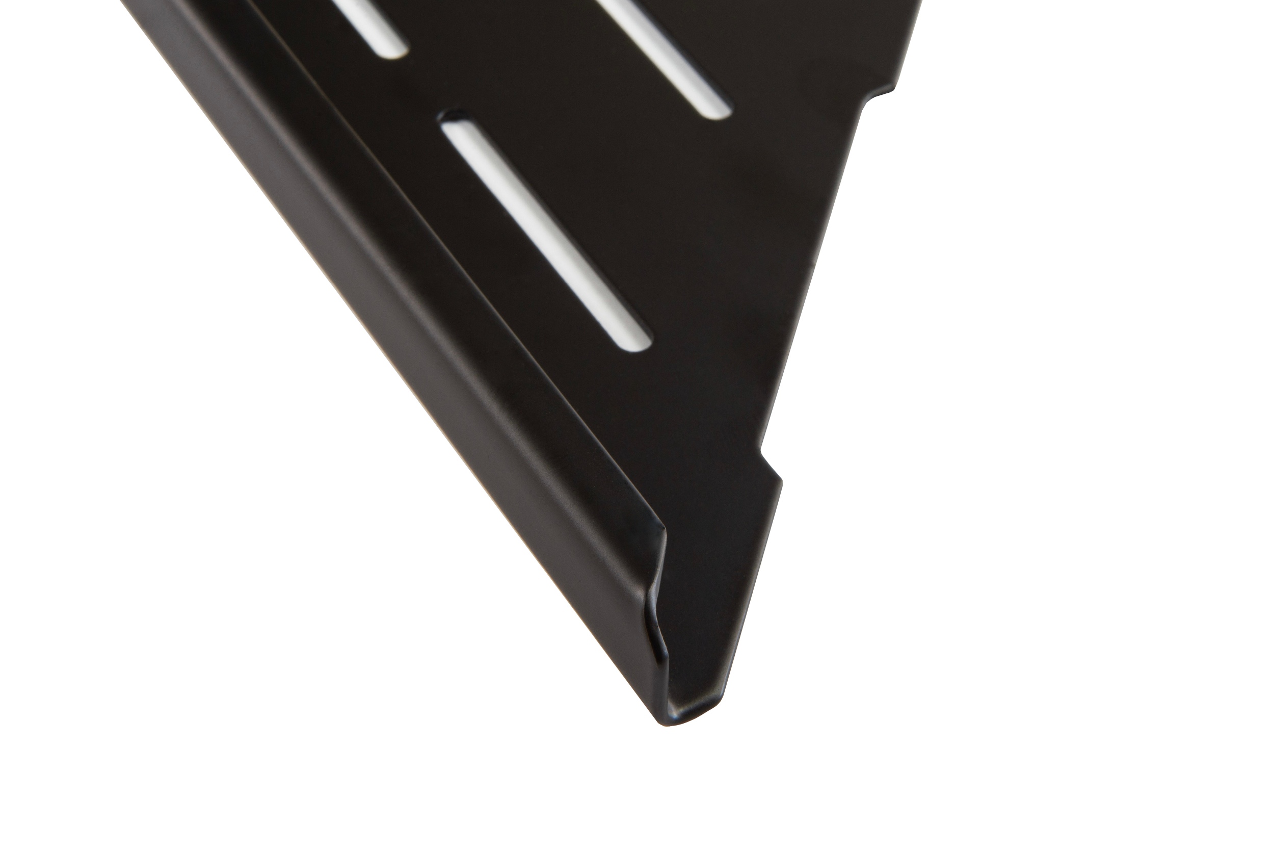 Fliesenprofi Duschablage Dreieck Edelstahl schwarz Eckregal für Fliesen & Fugen