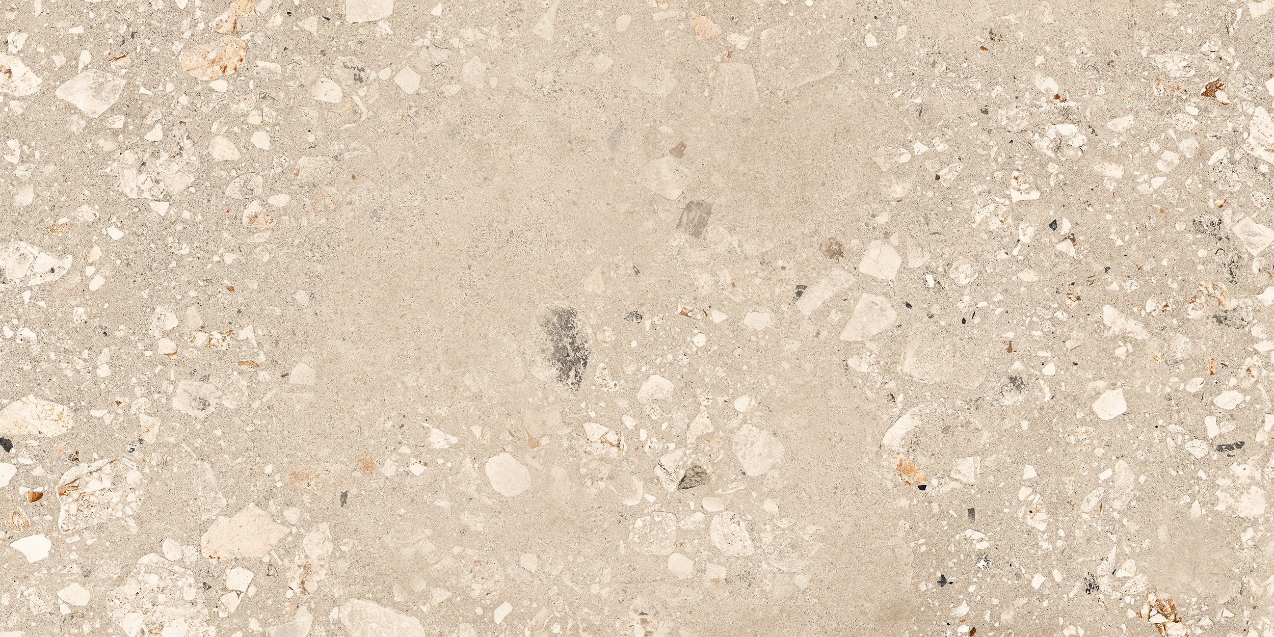 60x120 cm Fliese Terrazzo-Optik Logico Cosmo Sand Sant Agostino beige