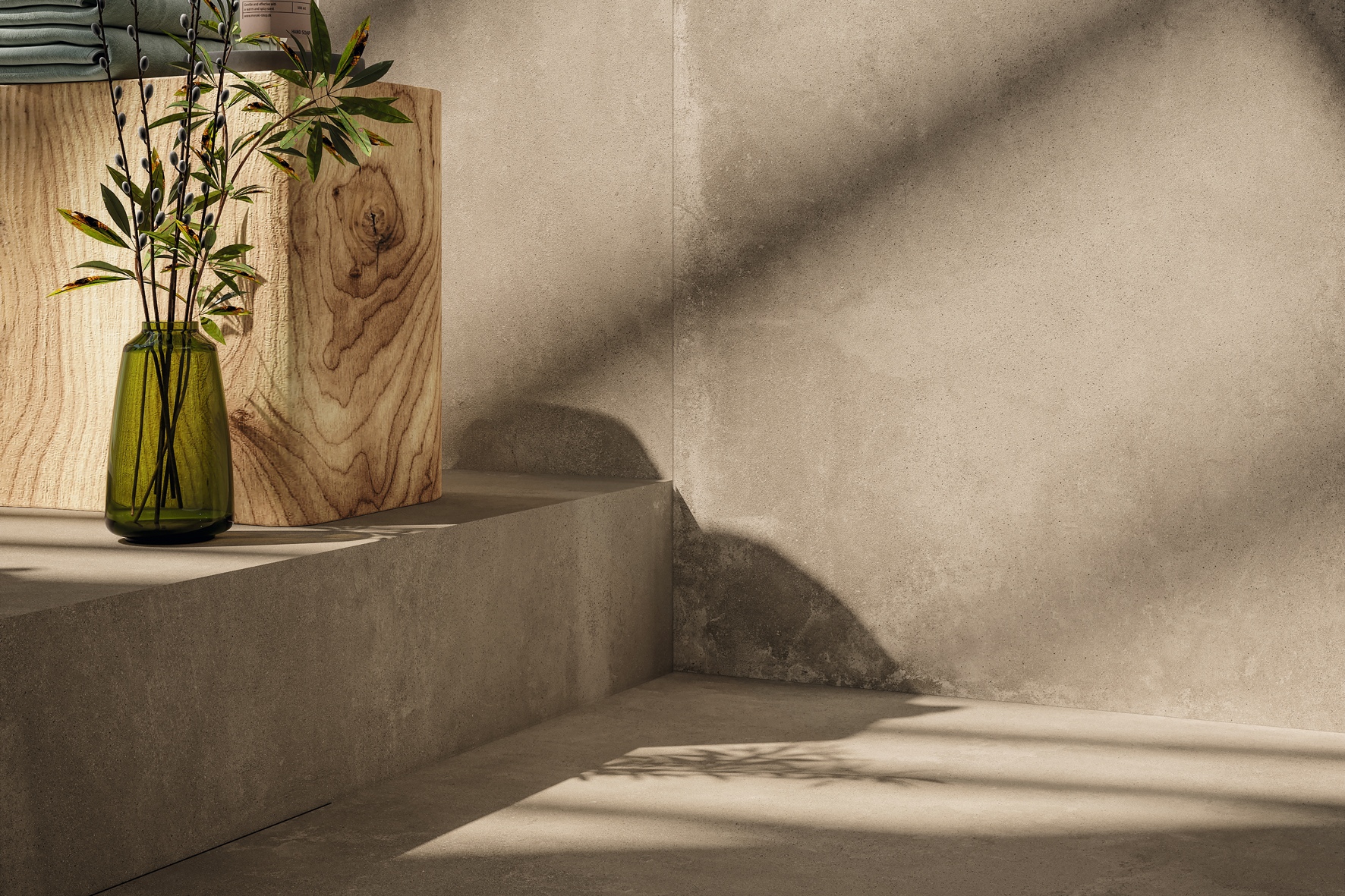 Fliese Betonoptik Imola Azuma Up Taupe Bodenfliesen Wandfliesen braun