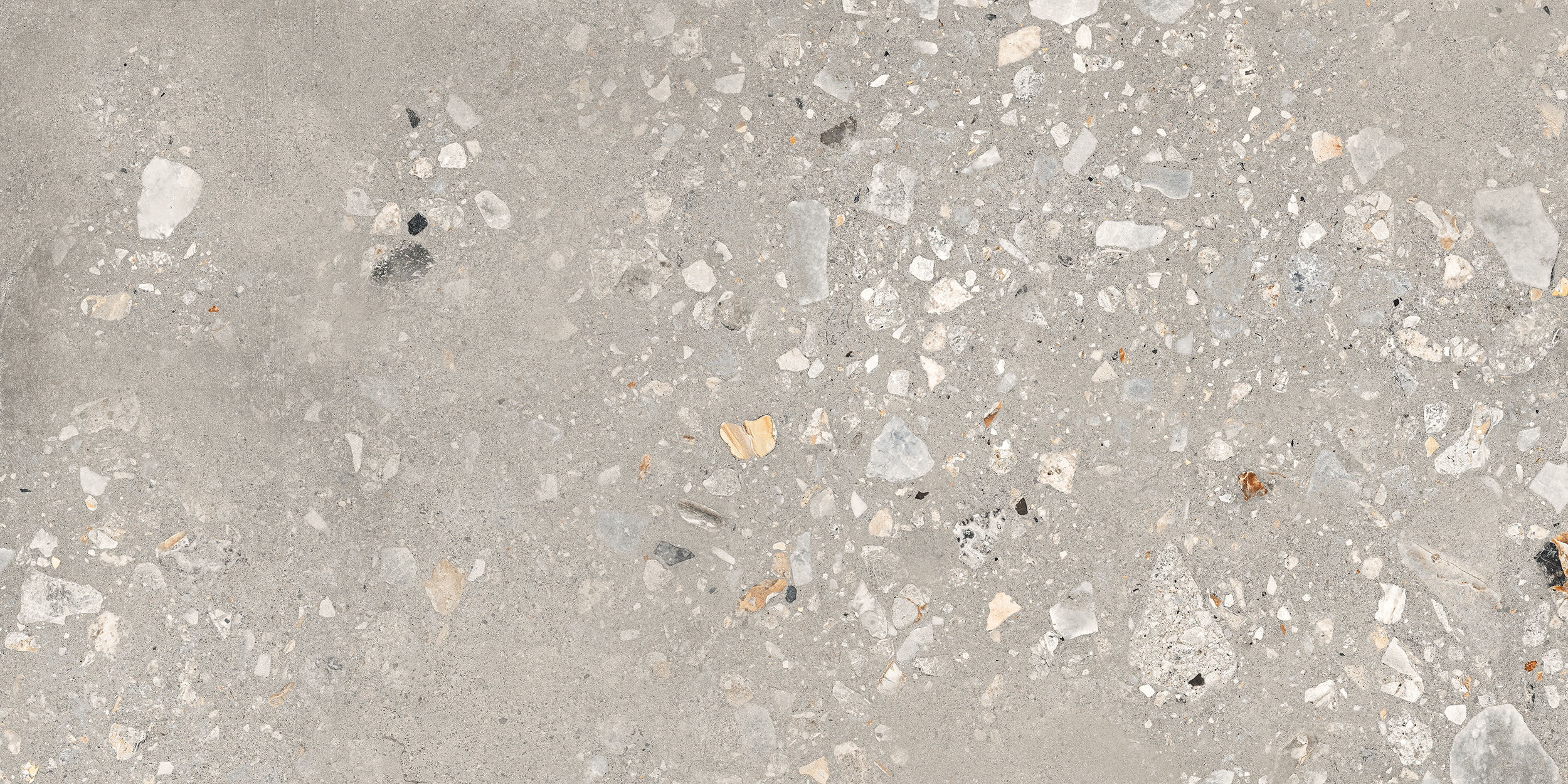 60x120 cm Fliese Terrazzo-Optik Logico Cosmo Cement Sant Agostino grau-braun