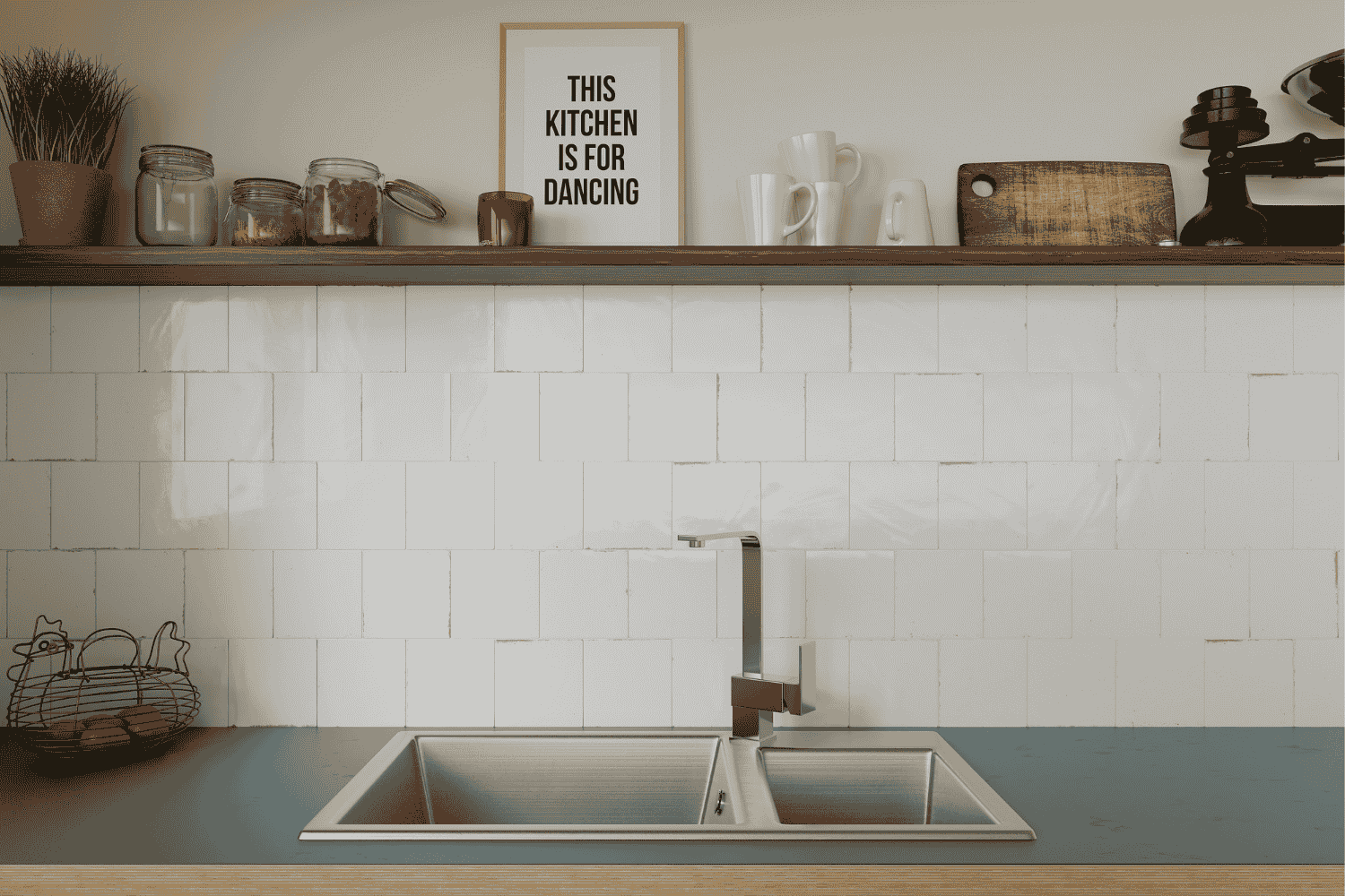 Zellige Wandfliese 15x15 cm "Agadir Niebla" weiß glänzend Feinsteinzeug