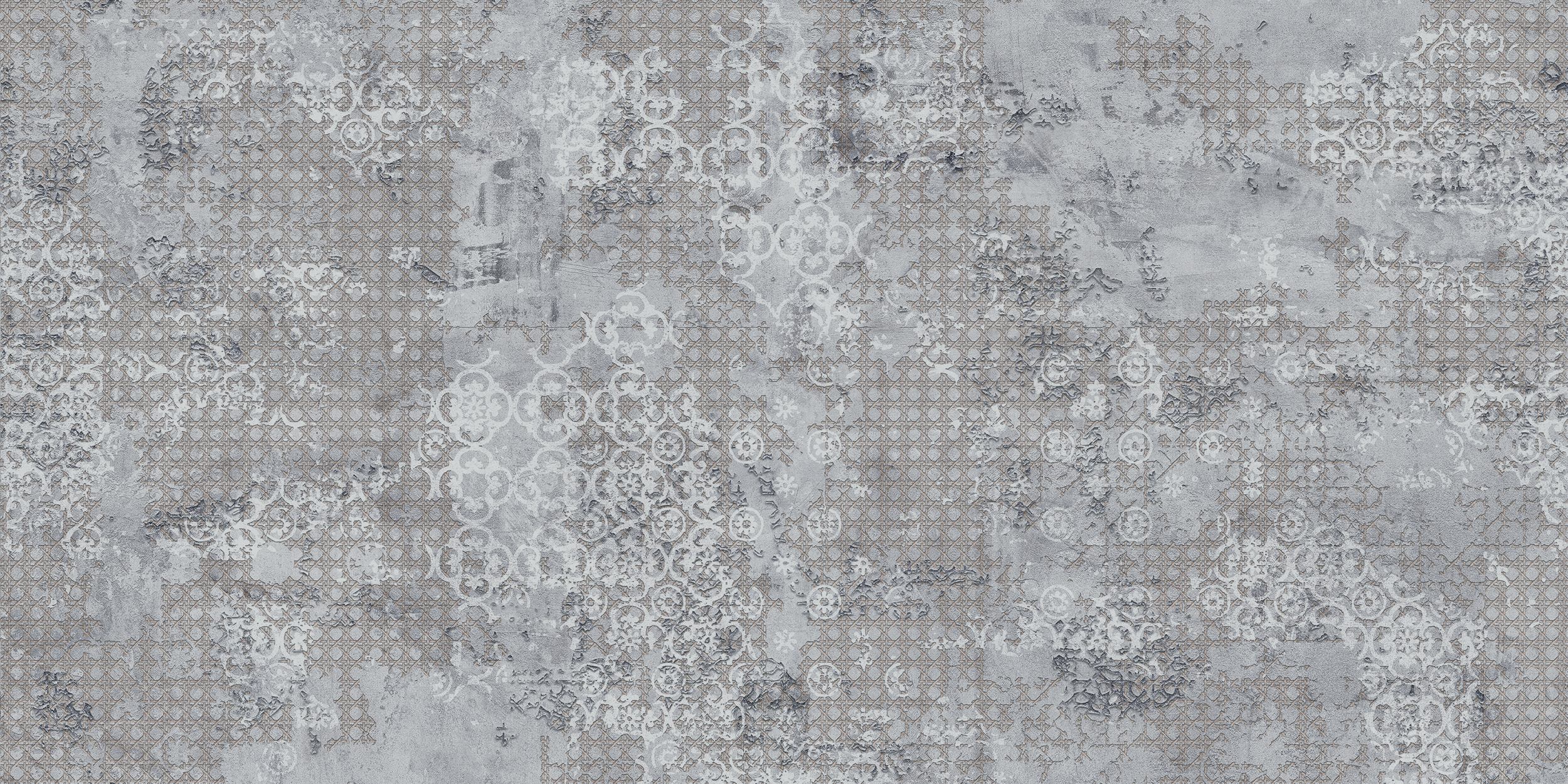 Aparici Fliese Teppichoptik Rug Grey Vintageoptik grau 50x100 cm
